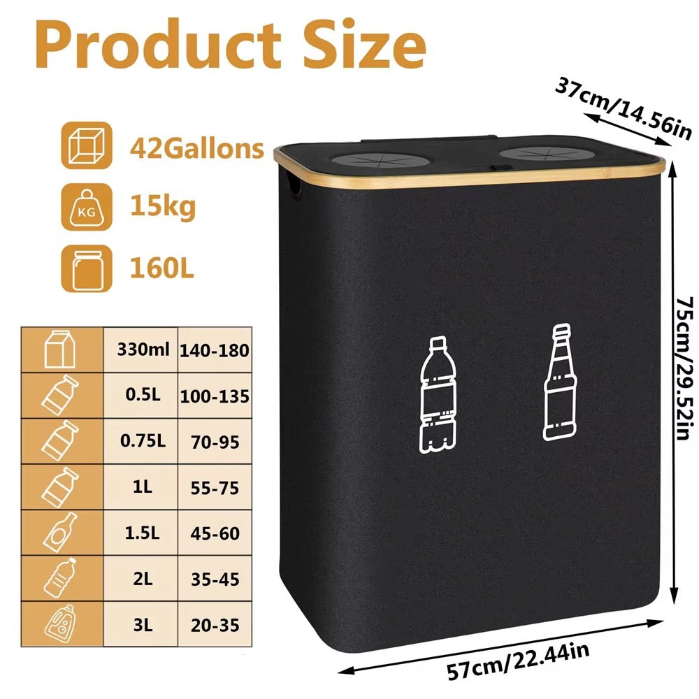 Kosz 160L do segregacji z torbami | ZwrotBox